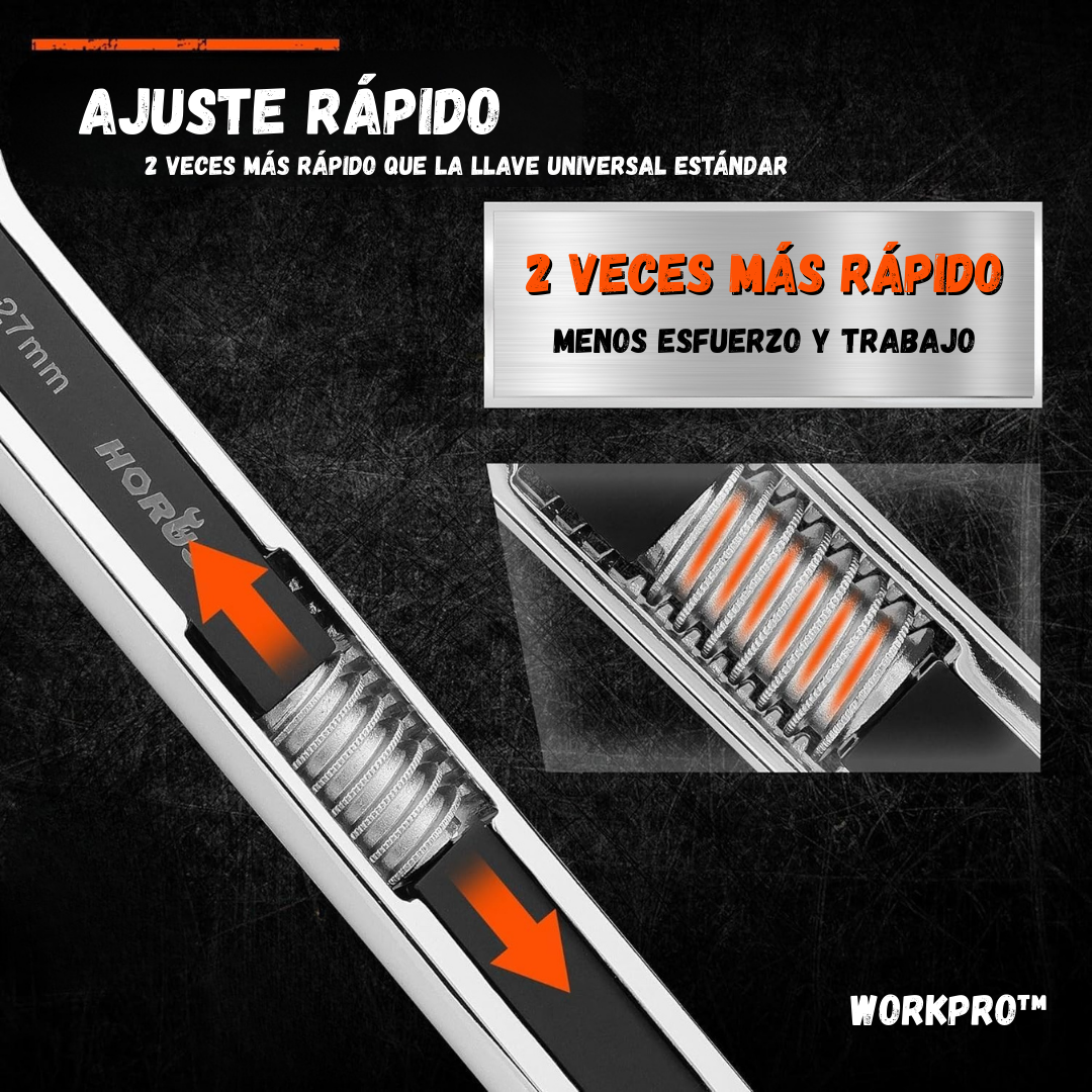 WorkPro: Llave Inglesa Universal Autorregulable