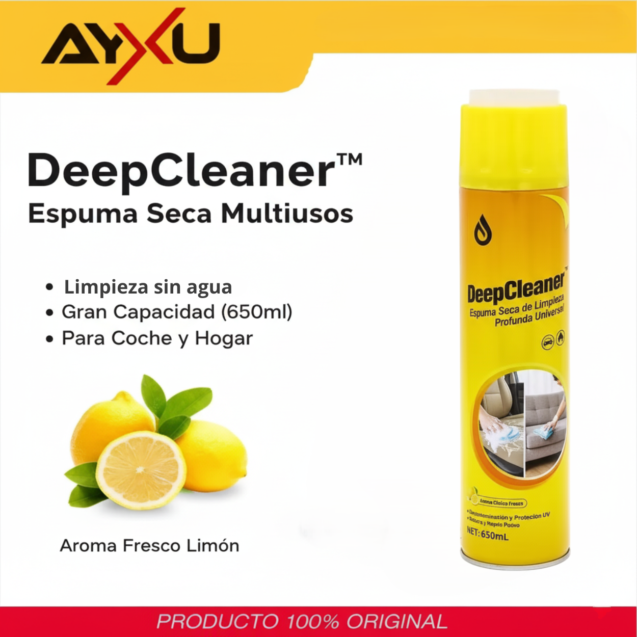 DeepCleaner | Espuma Seca de Limpieza Profunda Universal