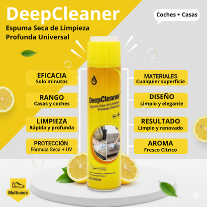 DeepCleaner | Espuma Seca de Limpieza Profunda Universal