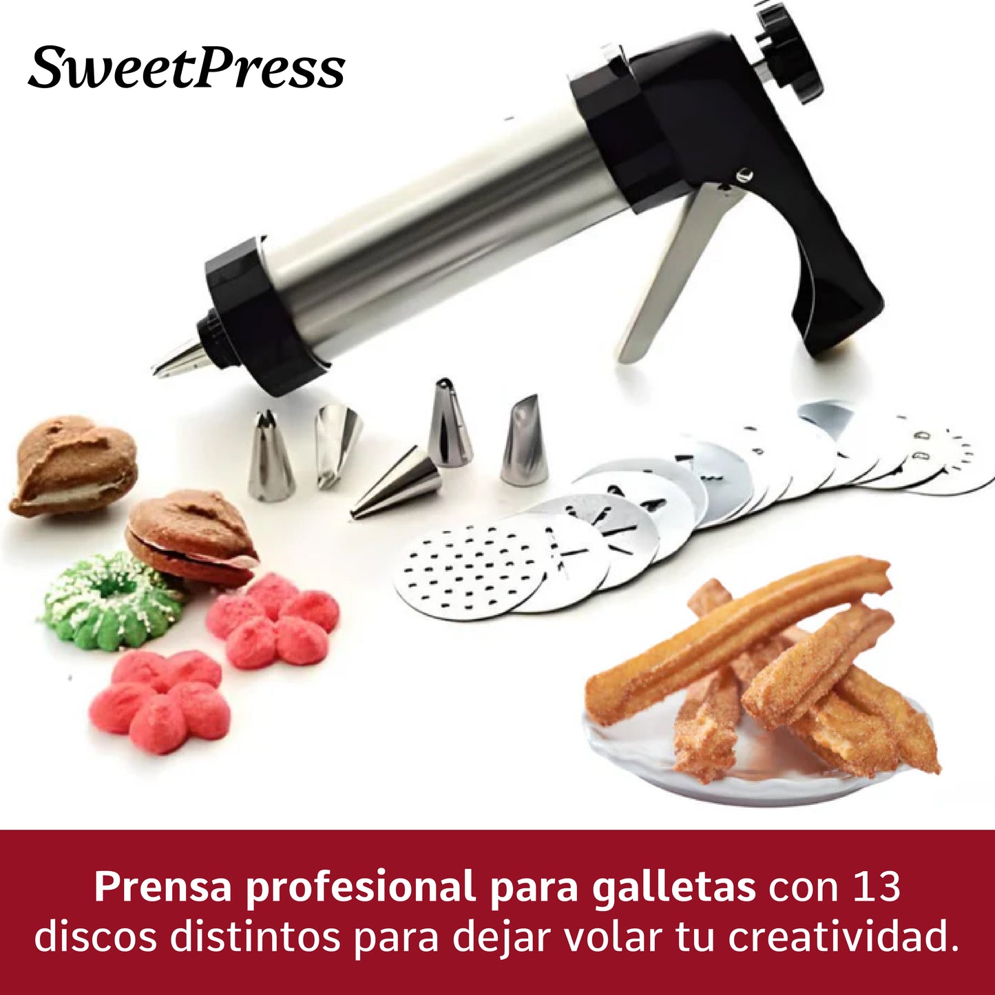 SweetPress™ – Prensa Profesional para Galletas
