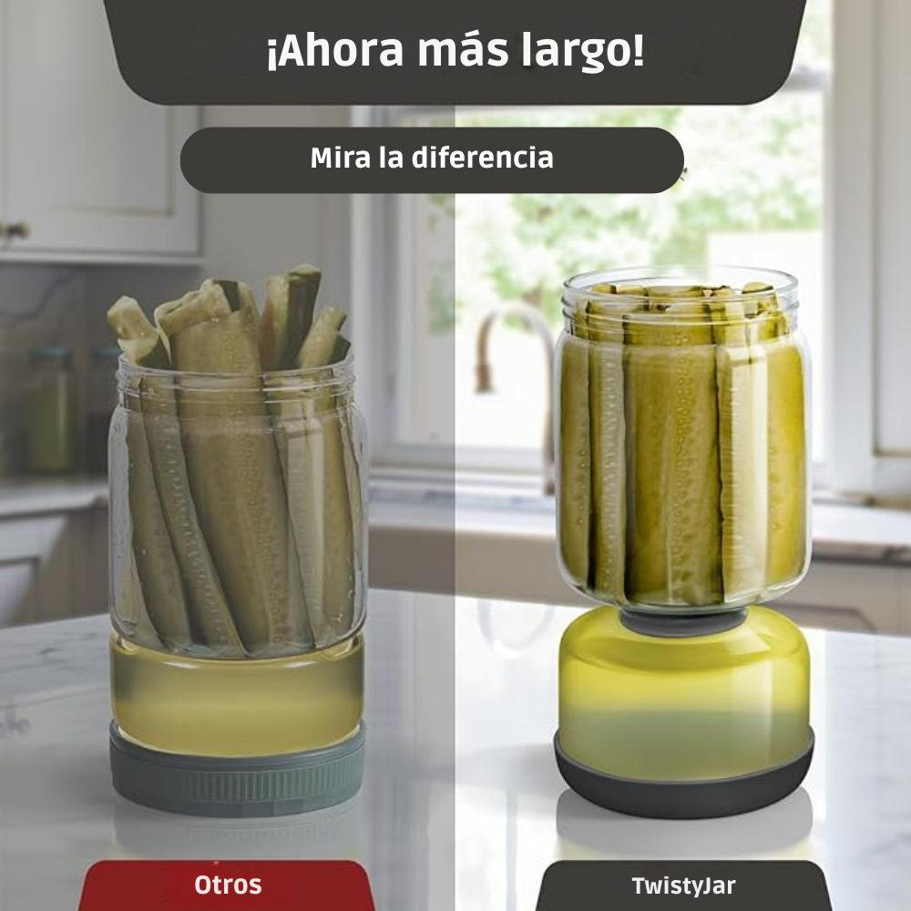 TwistyJar: Tarro giratorio para encurtidos