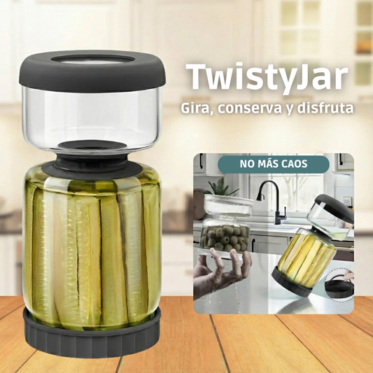 TwistyJar: Tarro giratorio para encurtidos